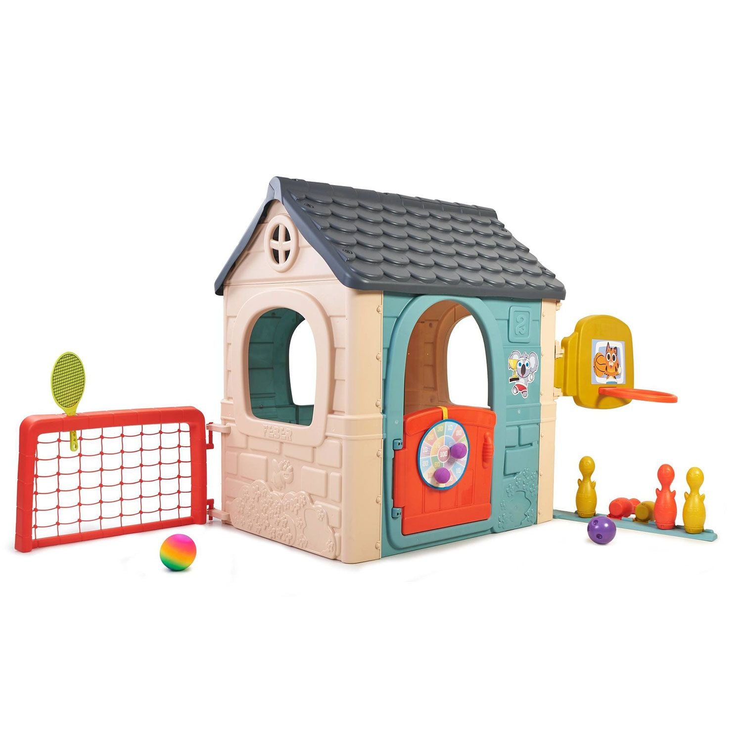 FEBER - Casetta Multi-Activity Casual 6 In 1 - h124x233x133 cm